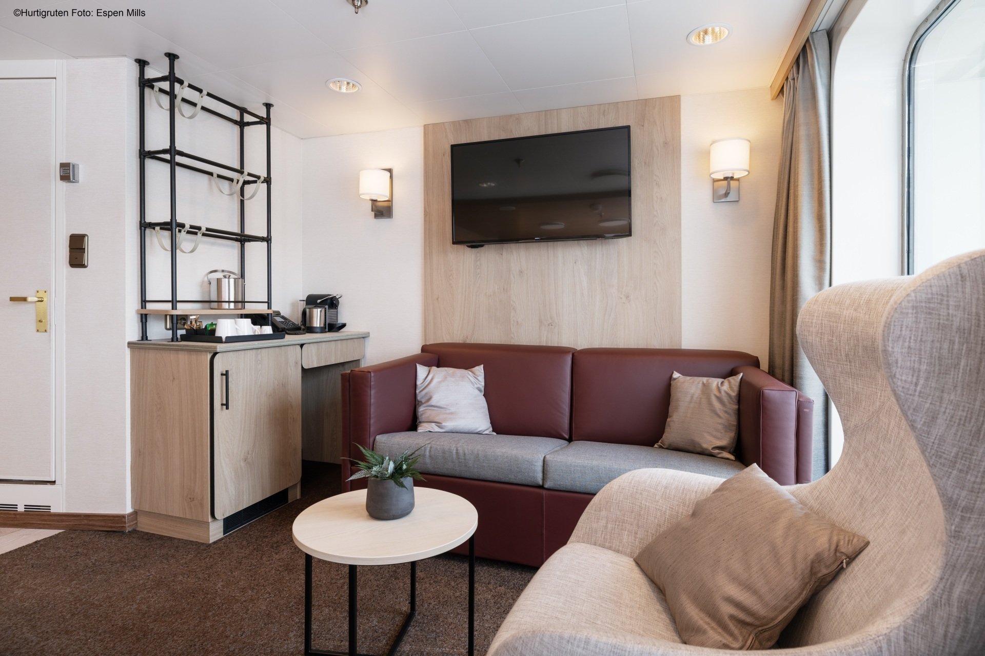 MS Otto Sverdrup - Kabinen